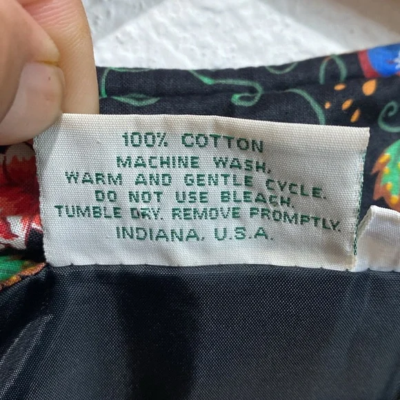 Vintage Vera Bradley Tavern On The Green Quilted 100% Cotton Whimsical Jacket S - Picture 6 of 9